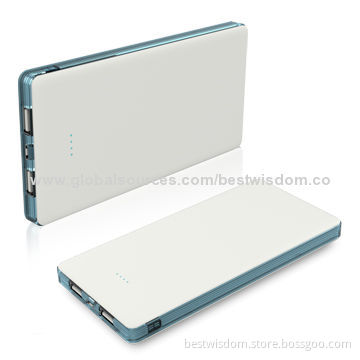 Dual-USB Output Power Banks/Battery Chargers for iPhone and iPad, with 12,000mAh Capacity